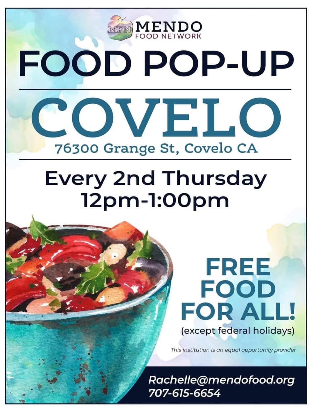Food Pop-Up: Free Food For All!
